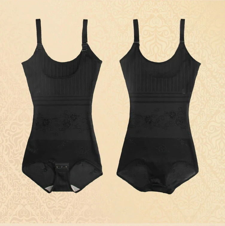 Body gainant respirant amincissant noir