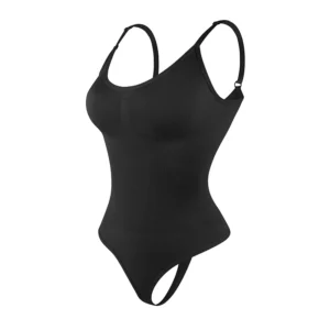 Body gaine ventre plat gris noir