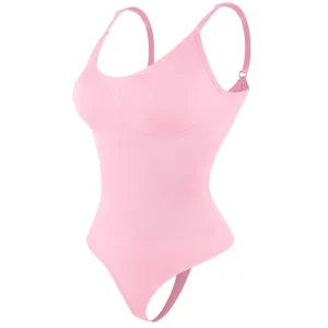 Body gaine ventre plat gris rose
