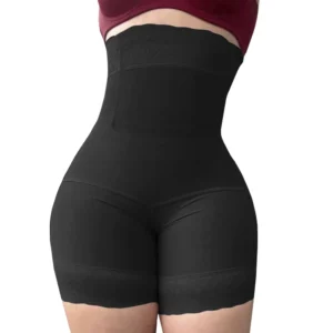 Corset gainant amincissant noir et rose