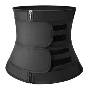 Corset gaine ventre plat noir à zip