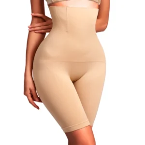 Shorty gainant ventre plat beige