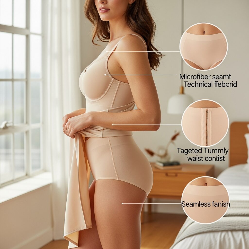 Pouvez-vous préciser le mot-clé exact ? En attendant, voici 3 propositions avec un espace réservé [MOT-CLÉ] que vous remplacerez. - [MOT-CLÉ] par Isabelle: maintien ciblé, ventre plat et invisibilité sous les vêtements. Lingerie gainante alliant confort et glamour, matières innovantes et conseils morphologie pour sublimer toutes les silhouettes. - Isabelle présente [MOT-CLÉ] : la culotte gainante qui assure maintien, ventre plat et invisibilité sous les vêtements. Confort, élégance et conseils morpho pour révéler chaque silhouette. - Découvrez [MOT-CLÉ] selon l’expertise d’Isabelle: maintien efficace, effet ventre plat et invisibilité parfaite. Lingerie gainante, matières techniques et conseils tendances pour toutes les silhouettes.